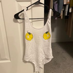 Lemon body suit